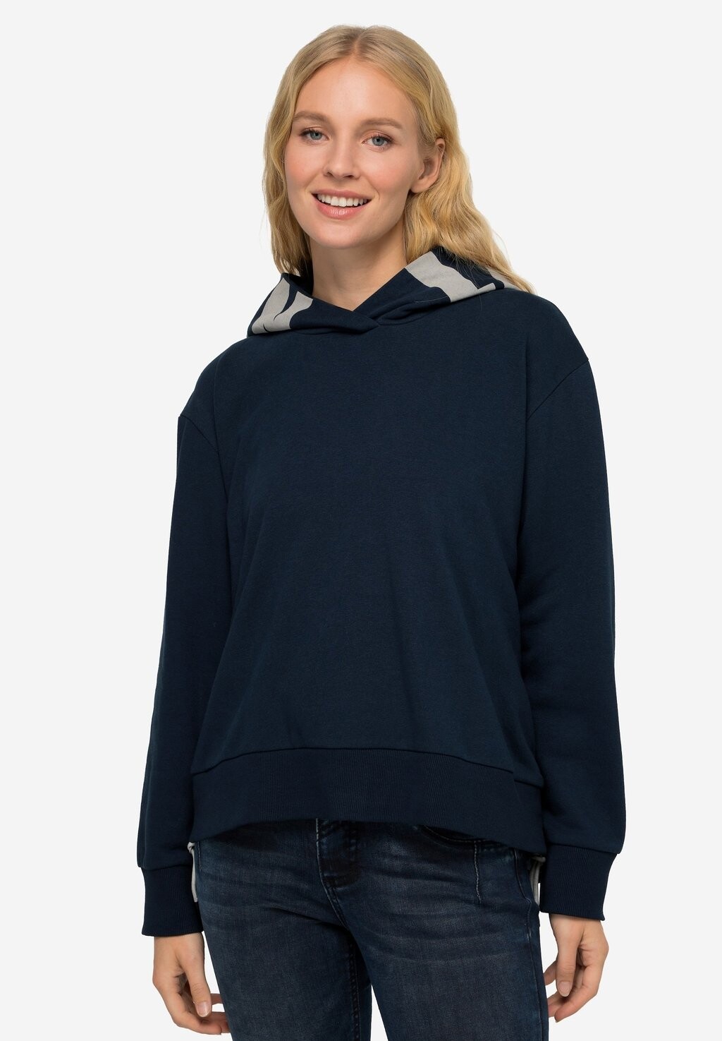 

Толстовка MIT SCHRIFTZUG, LANGARM LAURASØN, цвет navy blau
