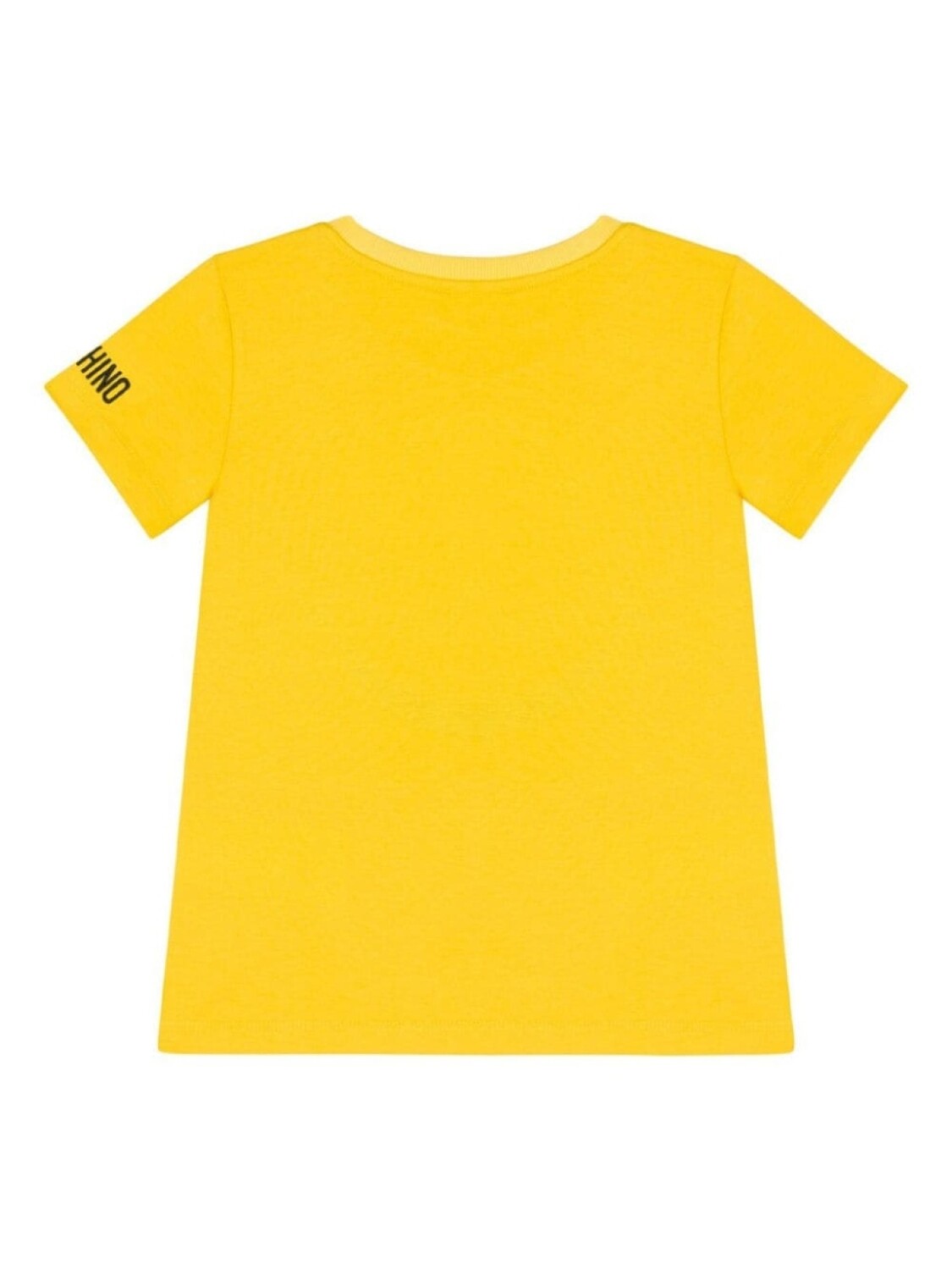 Moschino Kids футболка с логотипом, желтый — фото 2