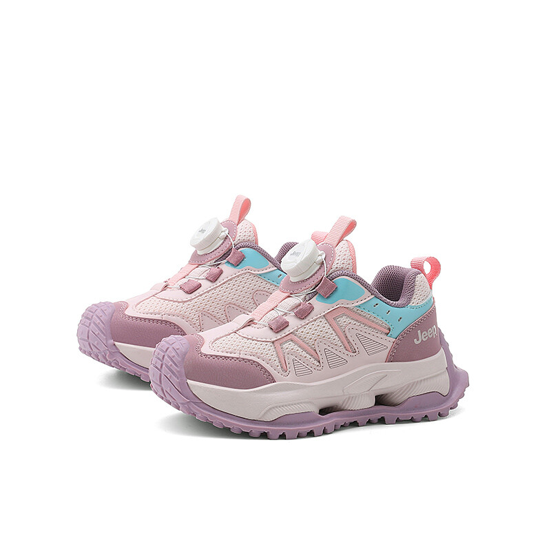 Кроссовки Jeep Kids Outdoor Shoes Kids Low-top Pink/Blue, цвет Begonia Pink — фото 3
