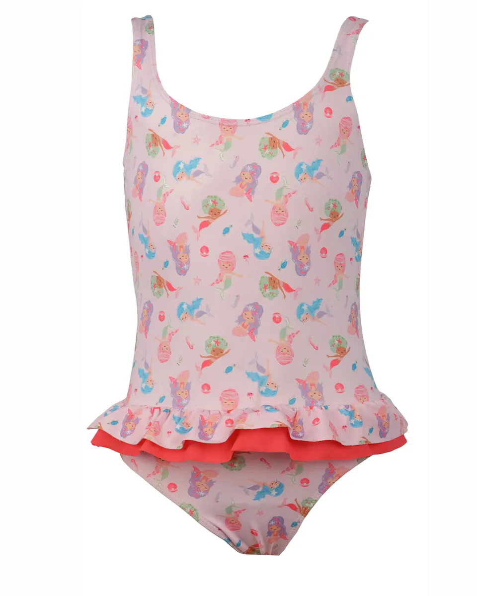 

Купальник для девочек Sira с принтом и оборками Red Point, цвет Rosa