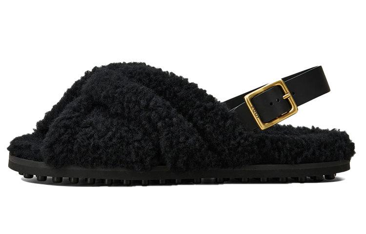 Tod'S Удобные женские сандалии на одной лямке, черный