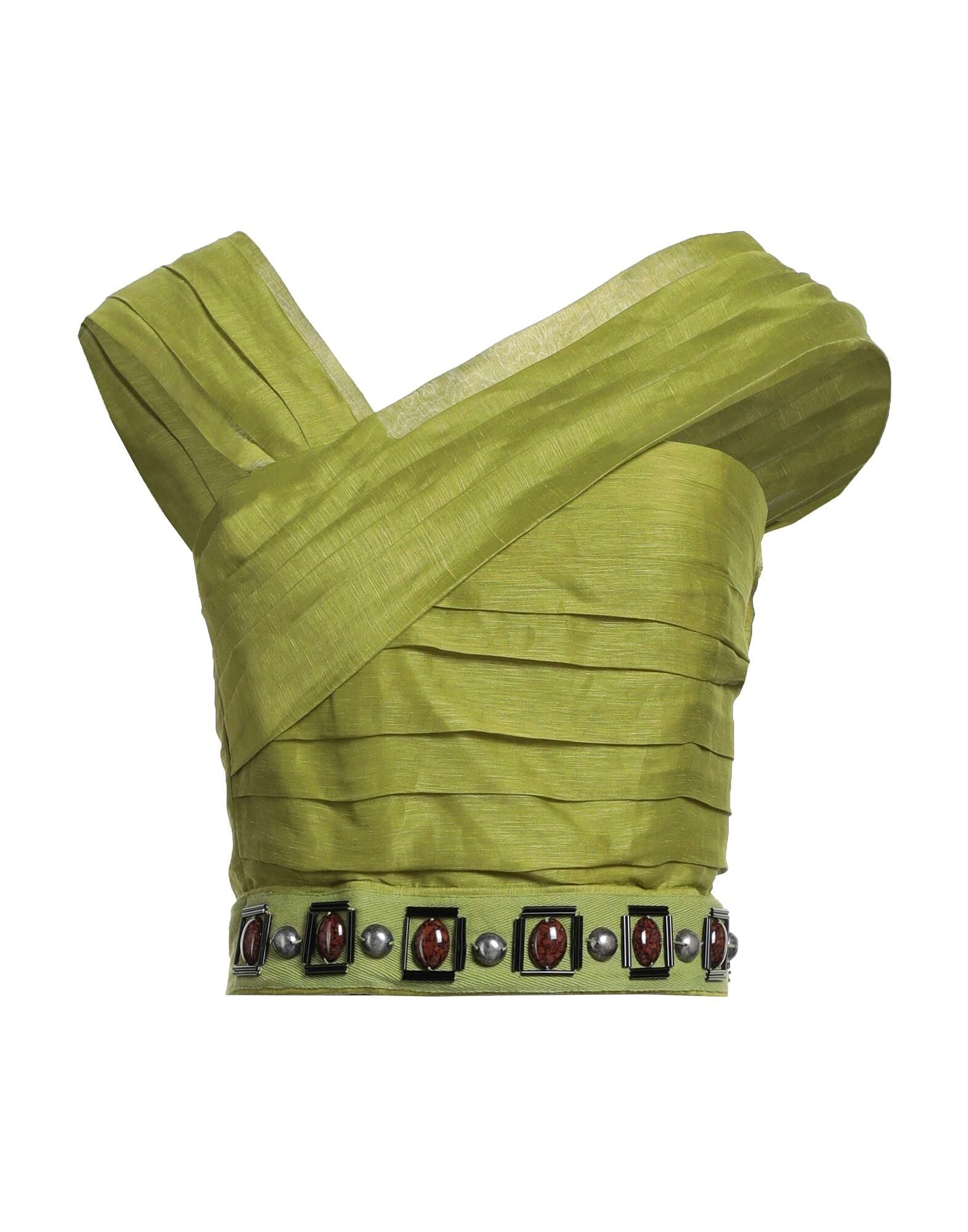 

Кроп-топ Alberta Ferretti, зеленый