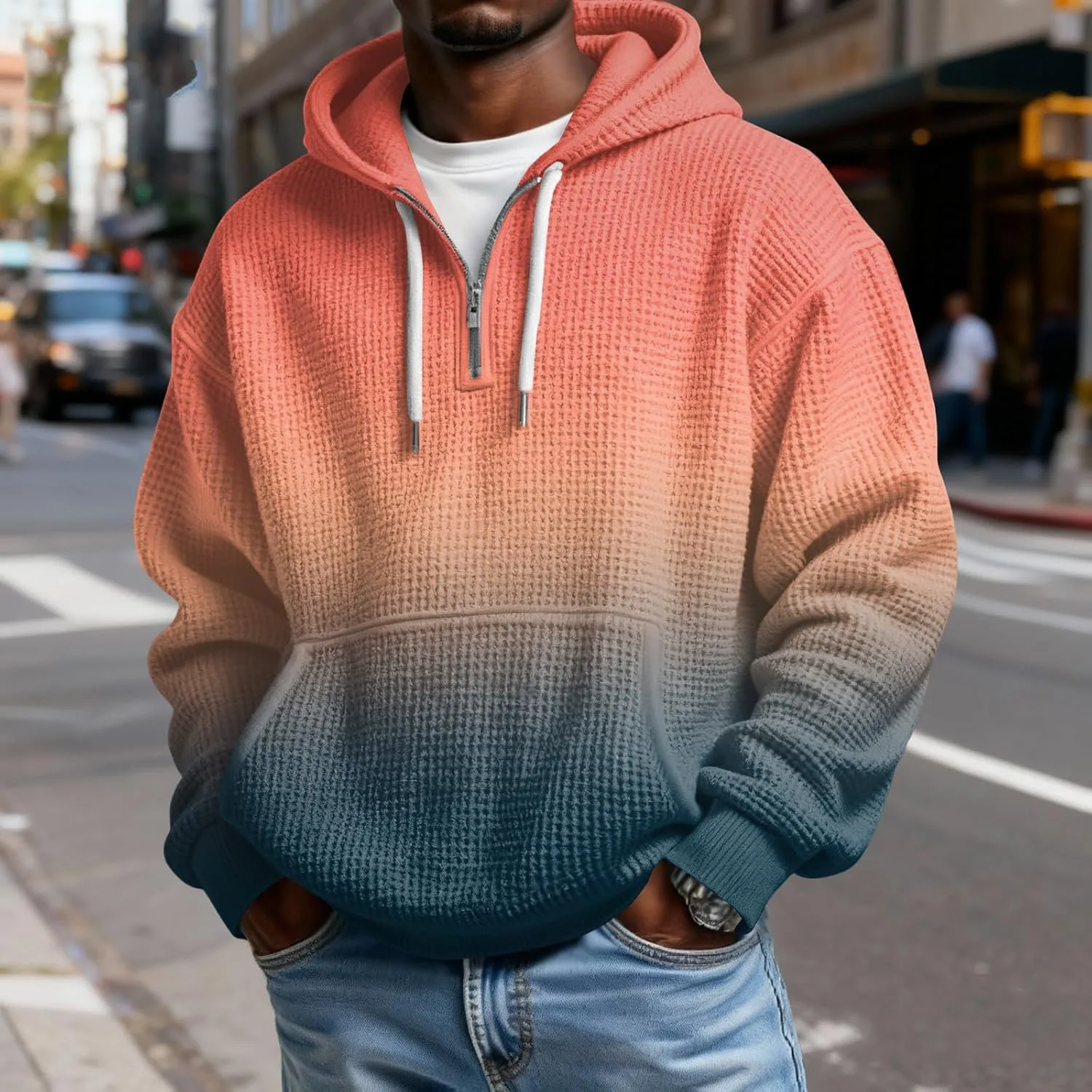 Толстовка с капюшоном Quarter Zip Pullover Mokaloha — фото 2