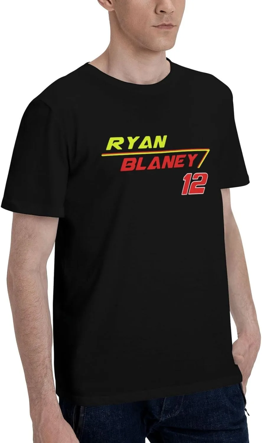 

Футболка Ryan Blaney мужская, короткий рукав, хлопок ETSDJ