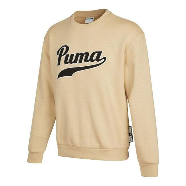 

Толстовка team crew neck sweatshirt 'beige' Puma, бежевый
