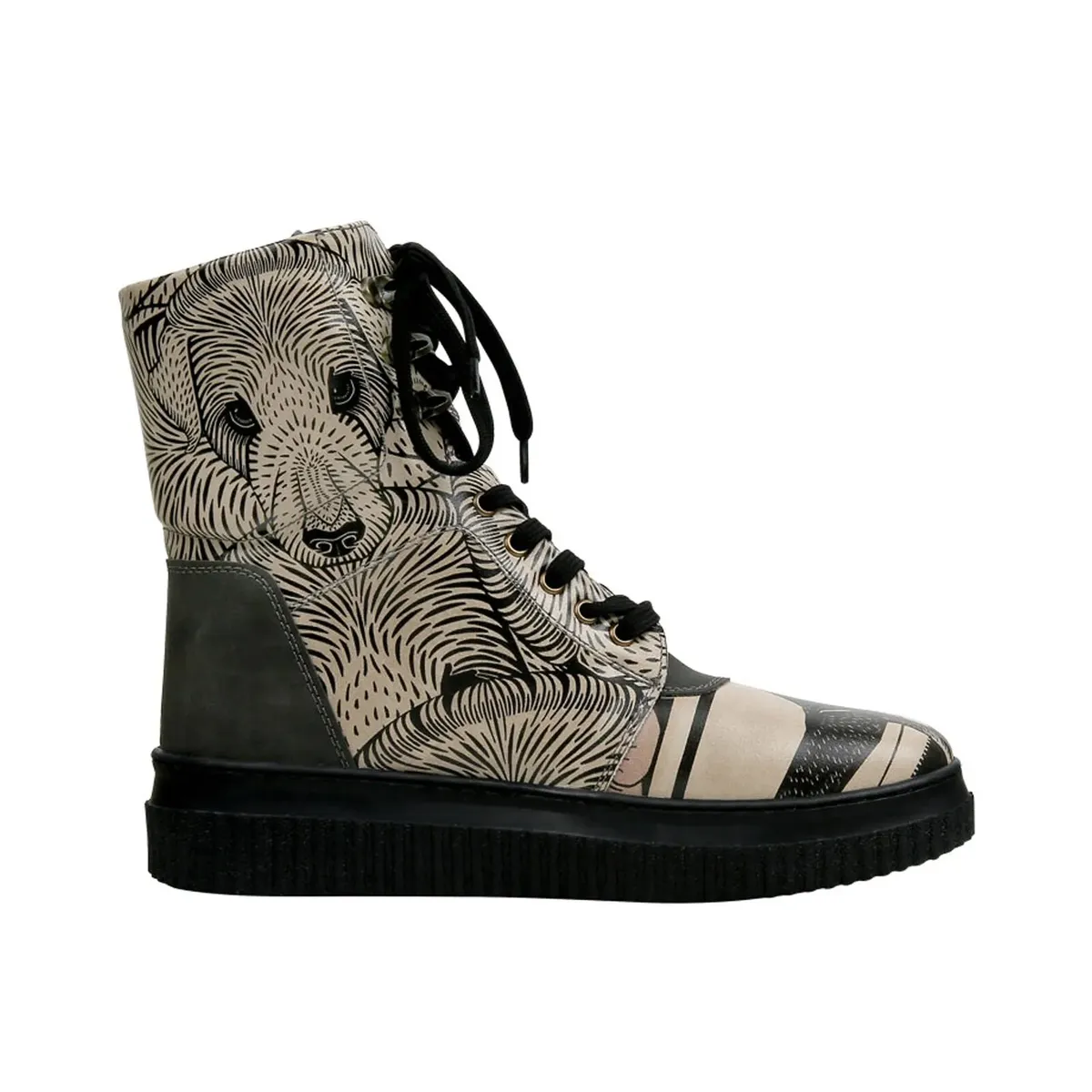 Ботинки на шнуровке DOGO "Women's Future Boots Explore 36 Women's Future Boots Vegan Dam", Vegan, бежевый — фото 3