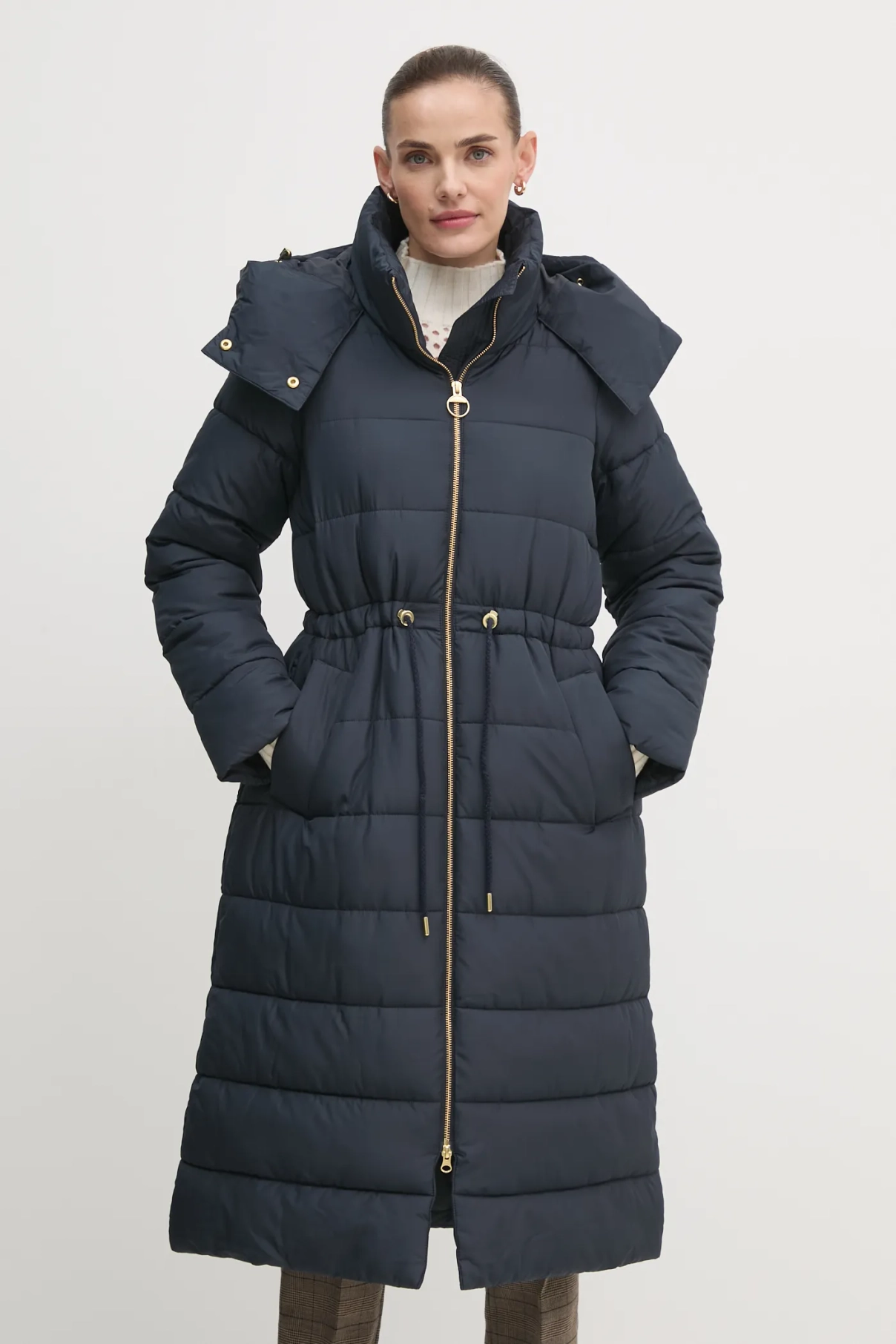 

Mannue Пуховик Barbour, темно-синий