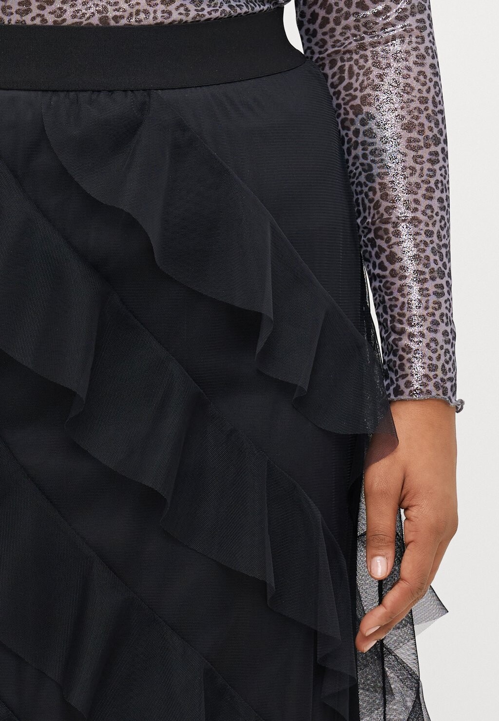 

Юбка А-силуэта CARLAFALDA CALF SKIRT ONLY Carmakoma, черный