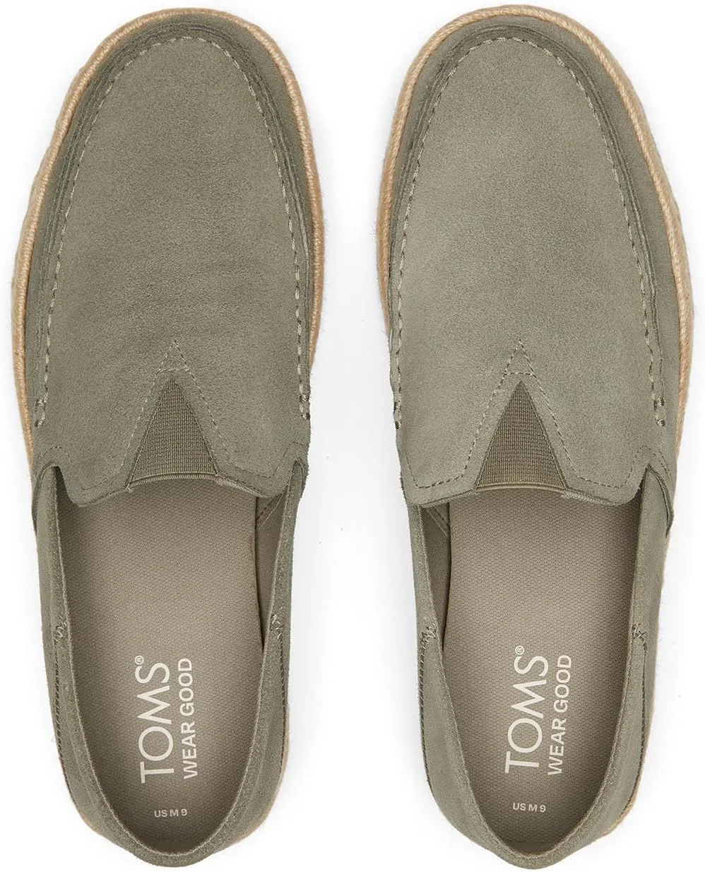 Мужские лоферы TOMS Alonso Rope_vetiver серого цвета — фото 4