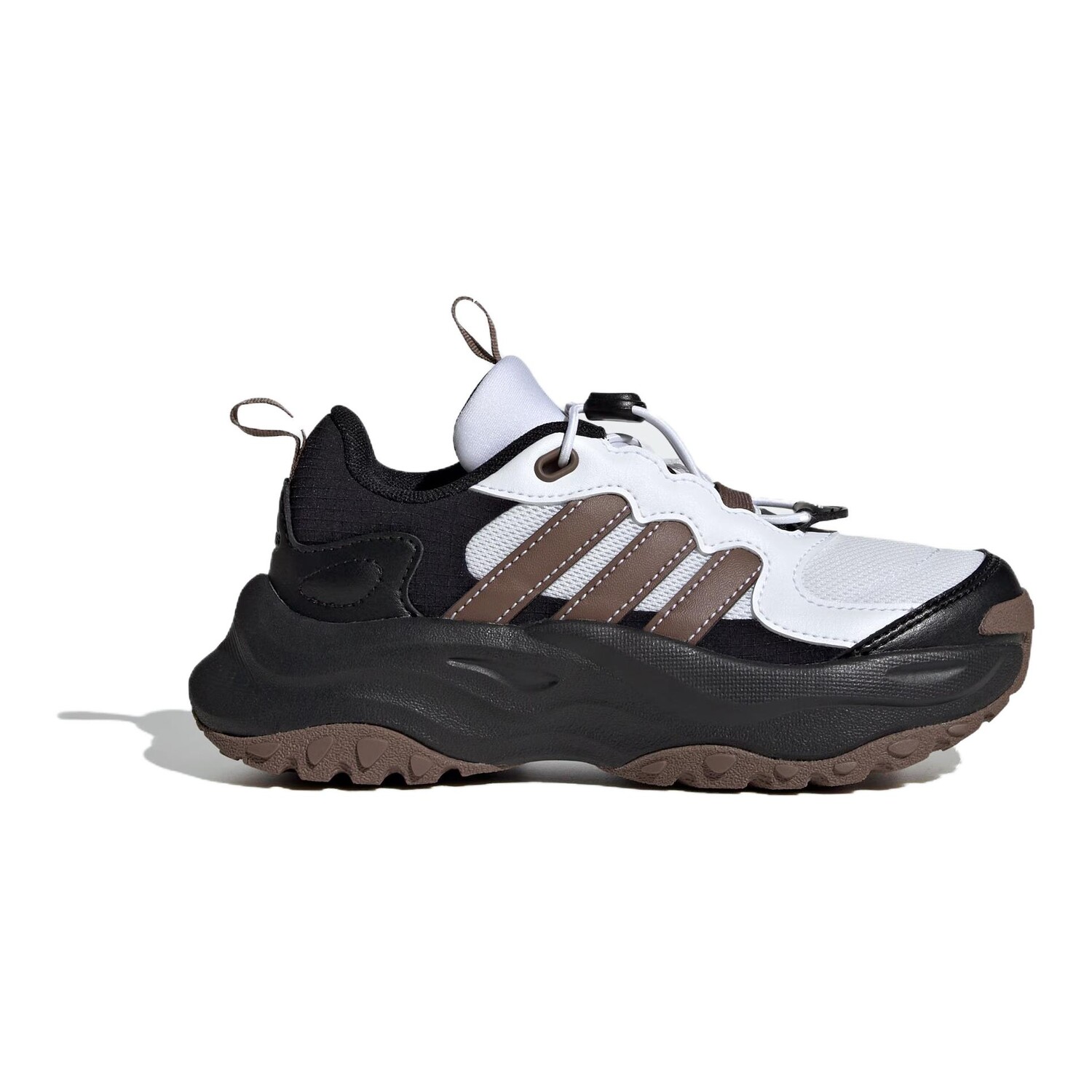 Кроссовки adidas Maxxwavy Kids Lifestyle Shoes Kids Low-top White/rock Layer Deep Soil Brown/black, белый — фото 2