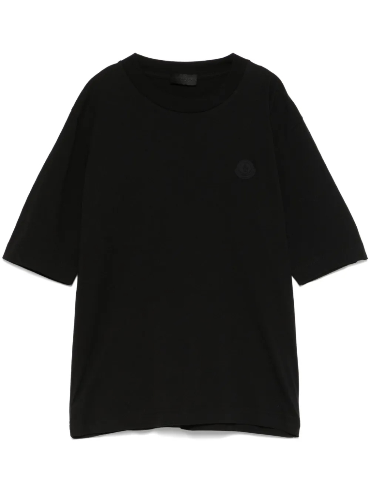 

Футболка с нашивкой-логотипом Moncler, черный