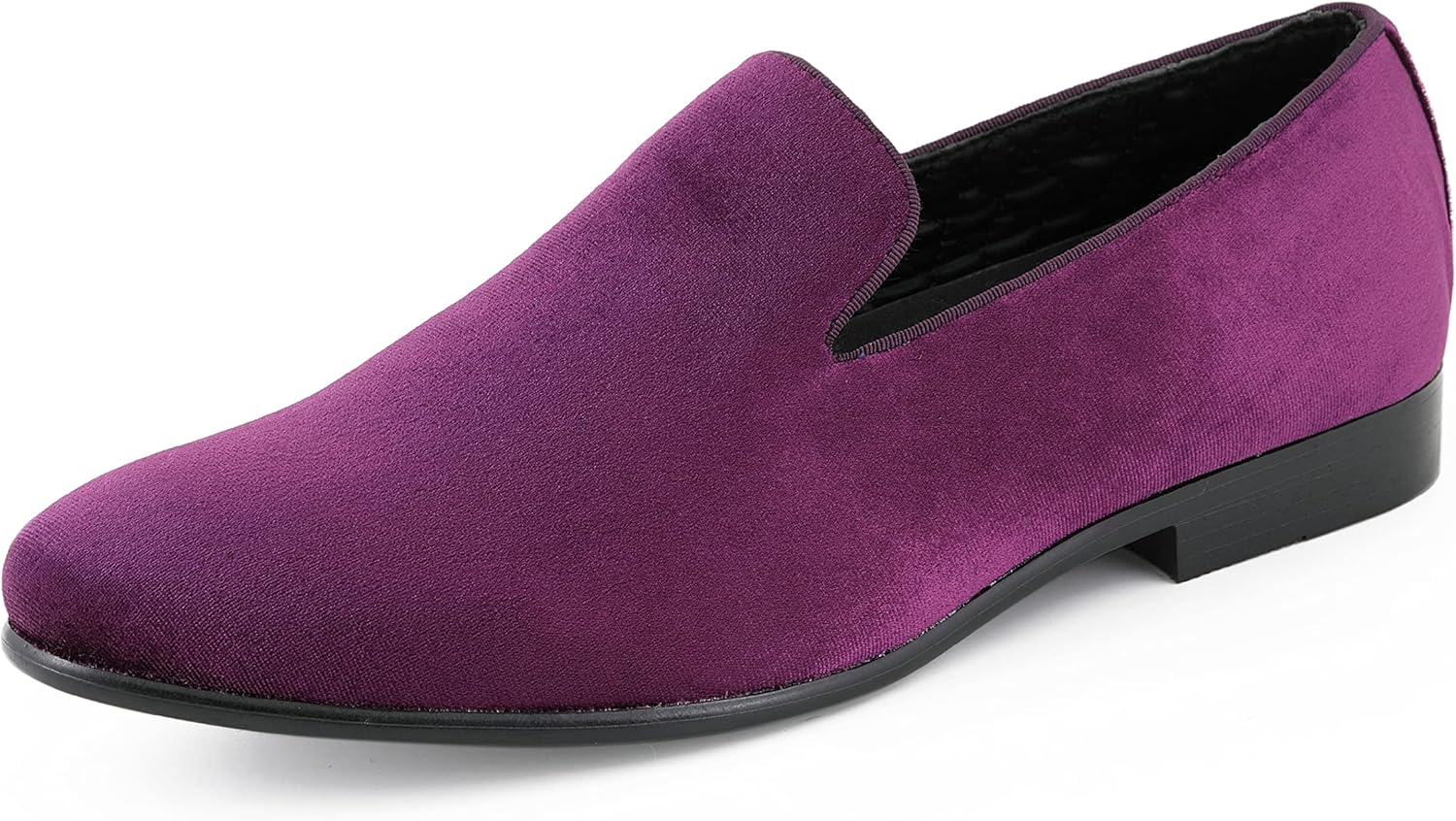 

Мужские деловые туфли Amali Fishman из бархата с стеганым дизайном, без шнуровки, мокасины для мужчин, бархатные лоферы, оригинальные смокинговые мужские туфли-тапочки, пурпурный