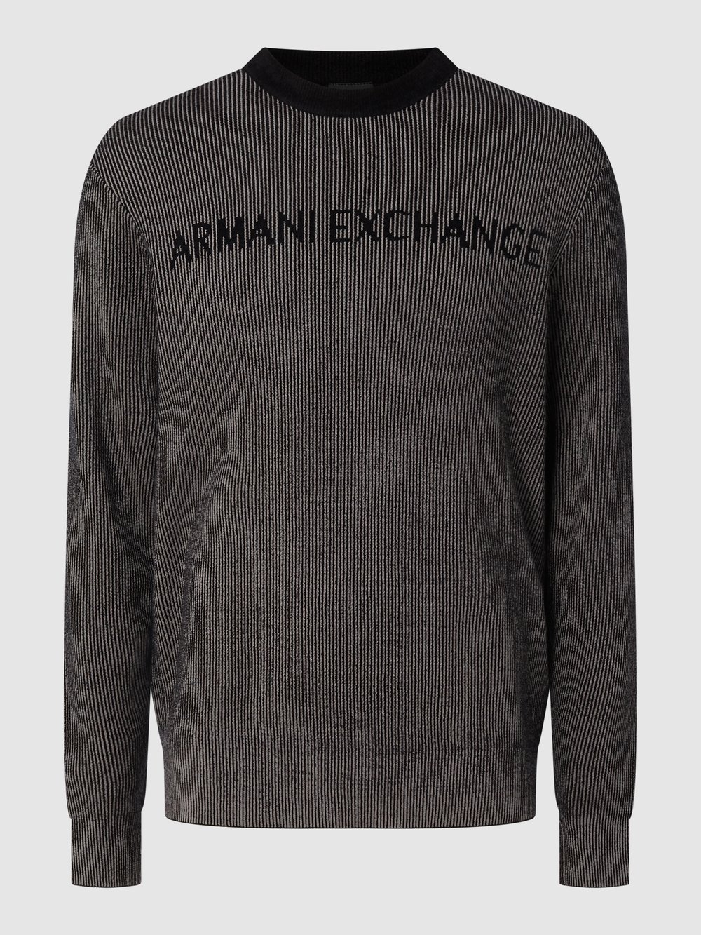 

Свитер с полосатым узором ARMANI EXCHANGE, антрацит