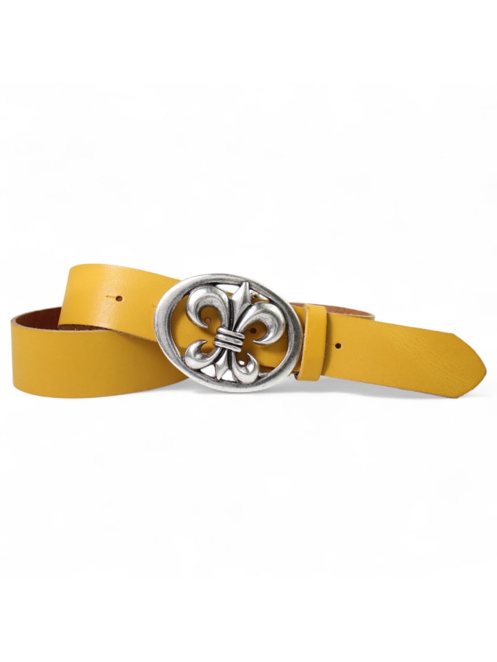 

Женский кожаный ремень цвета карри FRONHOFER