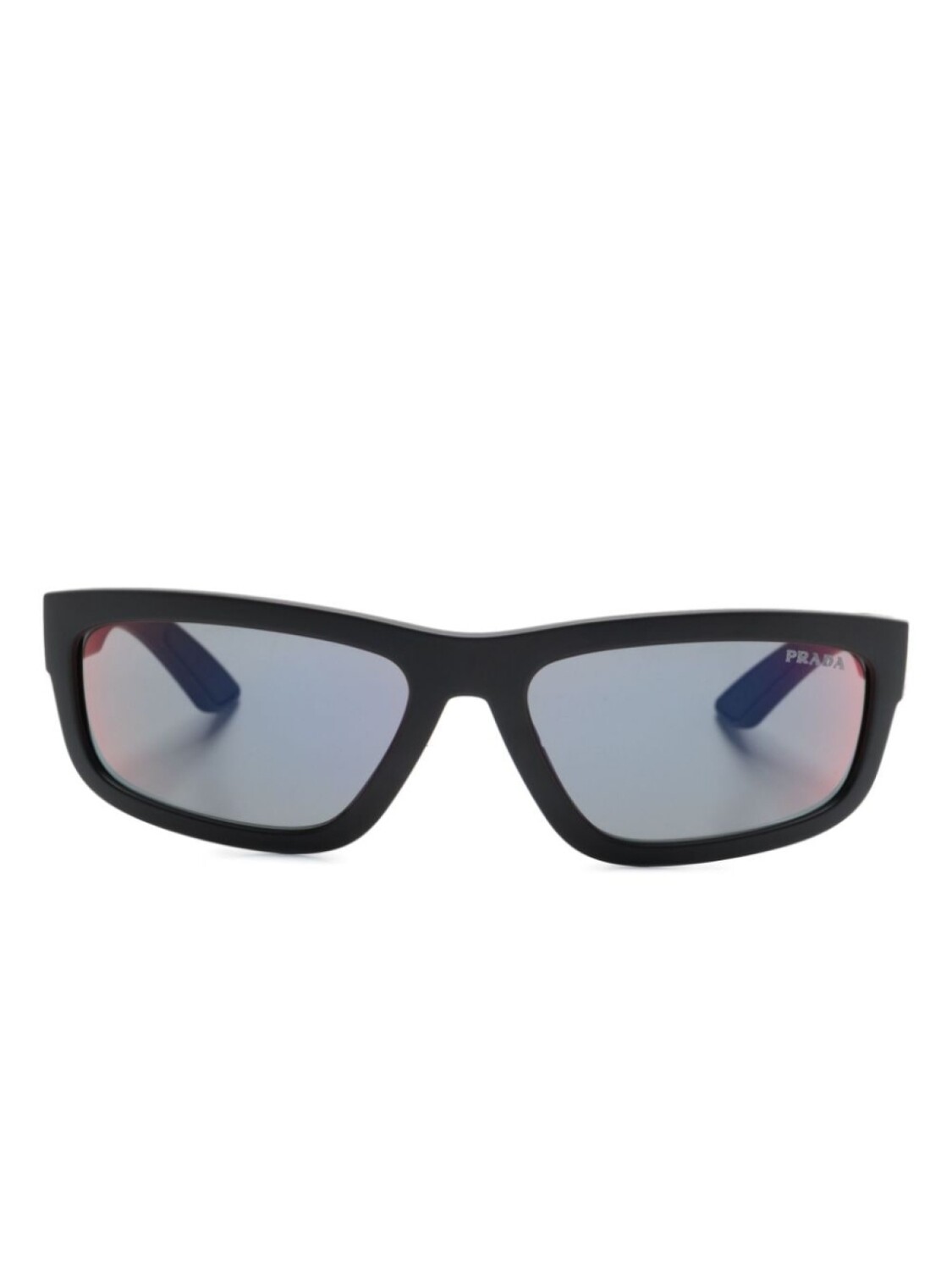 

Prada Eyewear солнцезащитные очки в прямоугольной оправе, черный