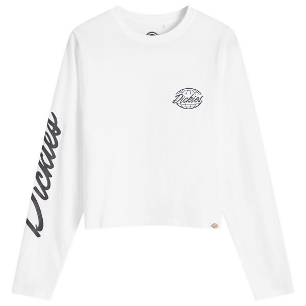

Футболка с длинным рукавом «Глобус» Dickies, белый