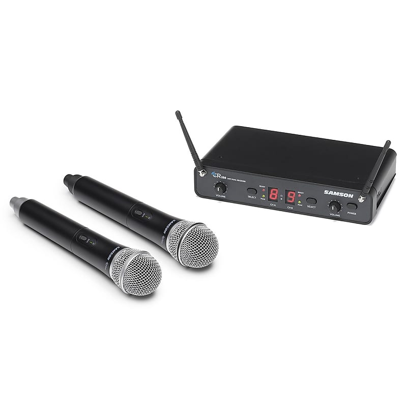 

Микрофон Samson Concert 288 Dual-Channel UHF Wireless Handheld Mic System - H Band (470-518 MHz)