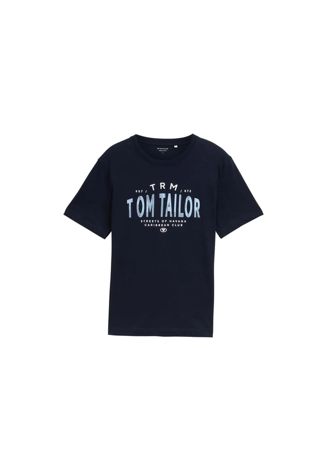 

Хлопковая футболка Tom Tailor, цвет 10668 sky captain