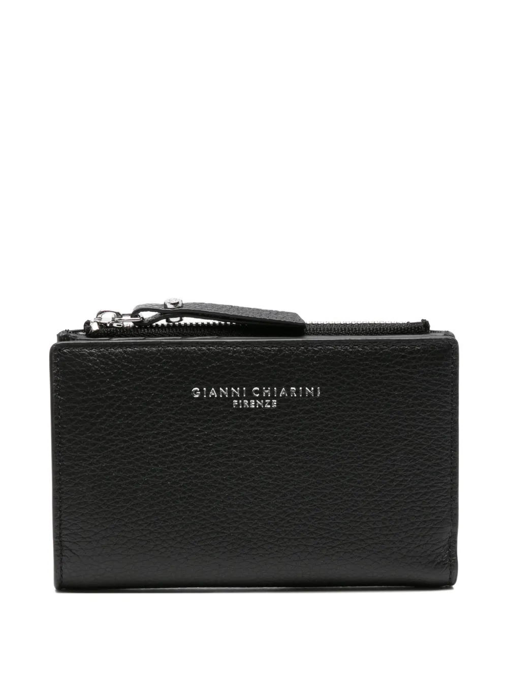 

Кошелек на молнии из зернистой кожи GIANNI CHIARINI, черный