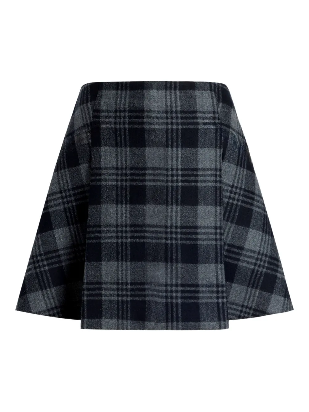 

Мини-юбка Cassia из шерсти в клетку Proenza Schouler, серый