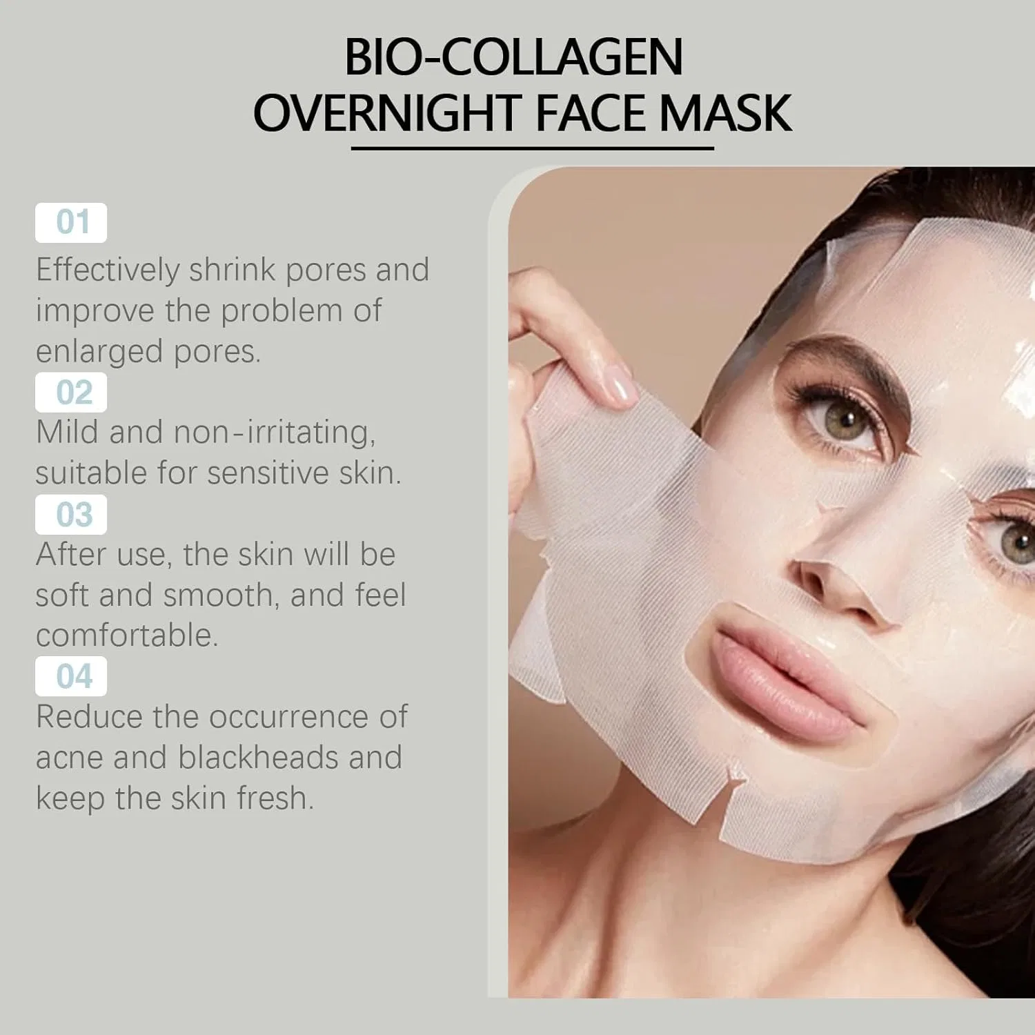 Маска для лица Vokkrv — Органическая коллагеновая «Original Collagen Mask» от Luuma , 5 Pieces — фото 3
