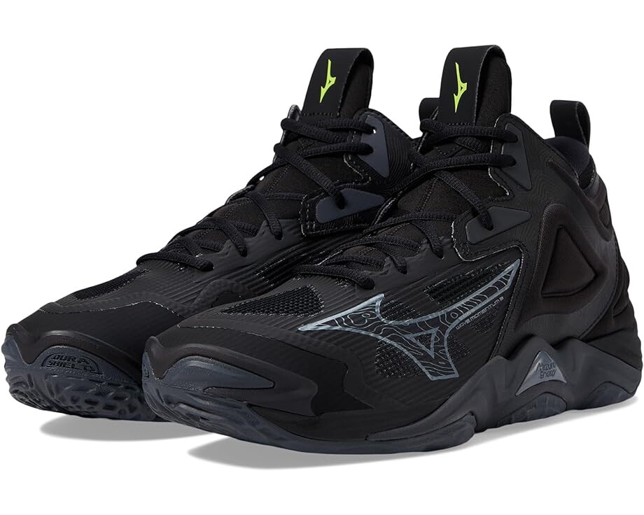 

Кроссовки Mizuno Wave Momentum 3 Mid, цвет Black/Grey