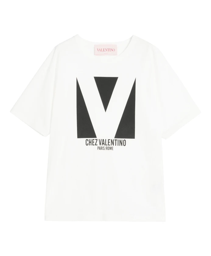 

Футболка Chez Valentino Valentino Garavani, белый