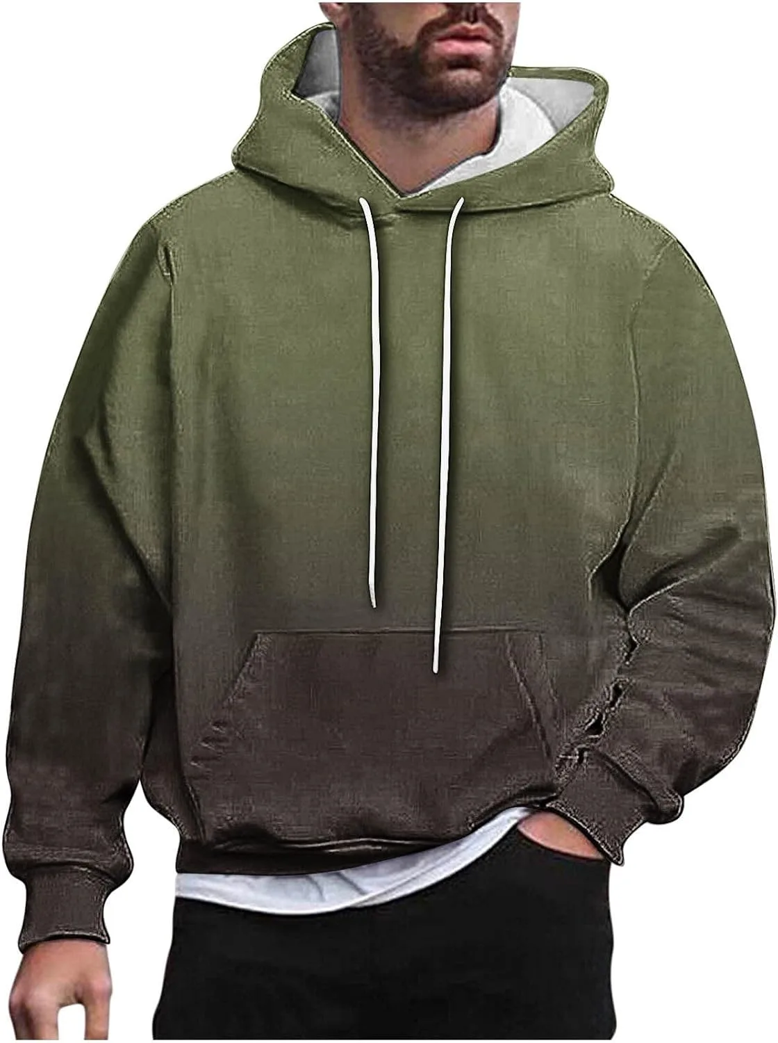 

Толстовка с капюшоном для мужчин Loose Fit Gradient