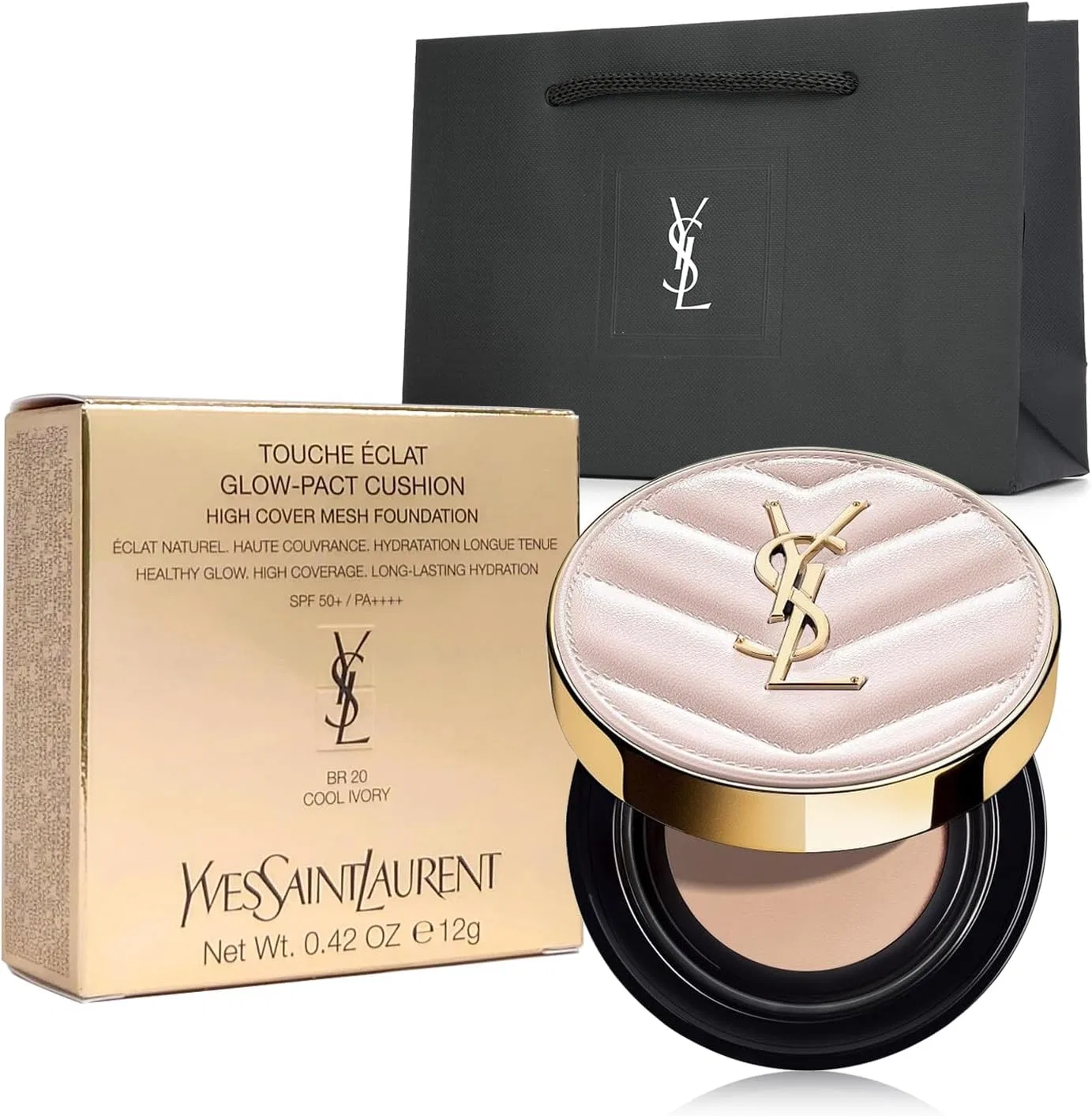Тональная основа Yves Saint Laurent Radiant Touch Grow Pact SPF50+ PA+++ 12 г оттенок BR20