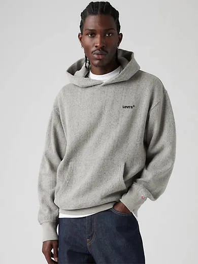 

Настоящая толстовка с капюшоном Levi's, серый