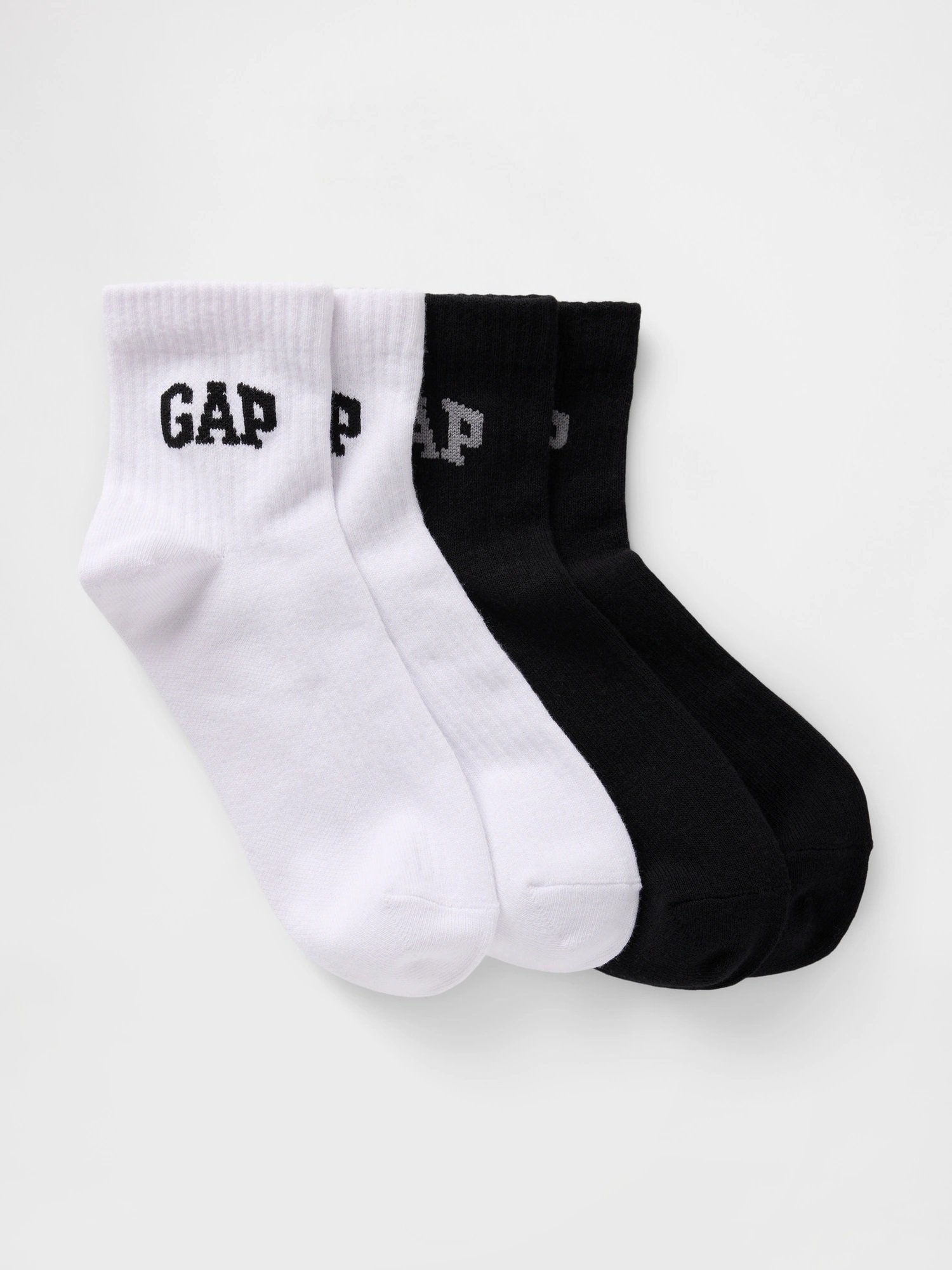 Короткие носки с логотипом (W)GAP, комплект из 2 штук, BLACK_22