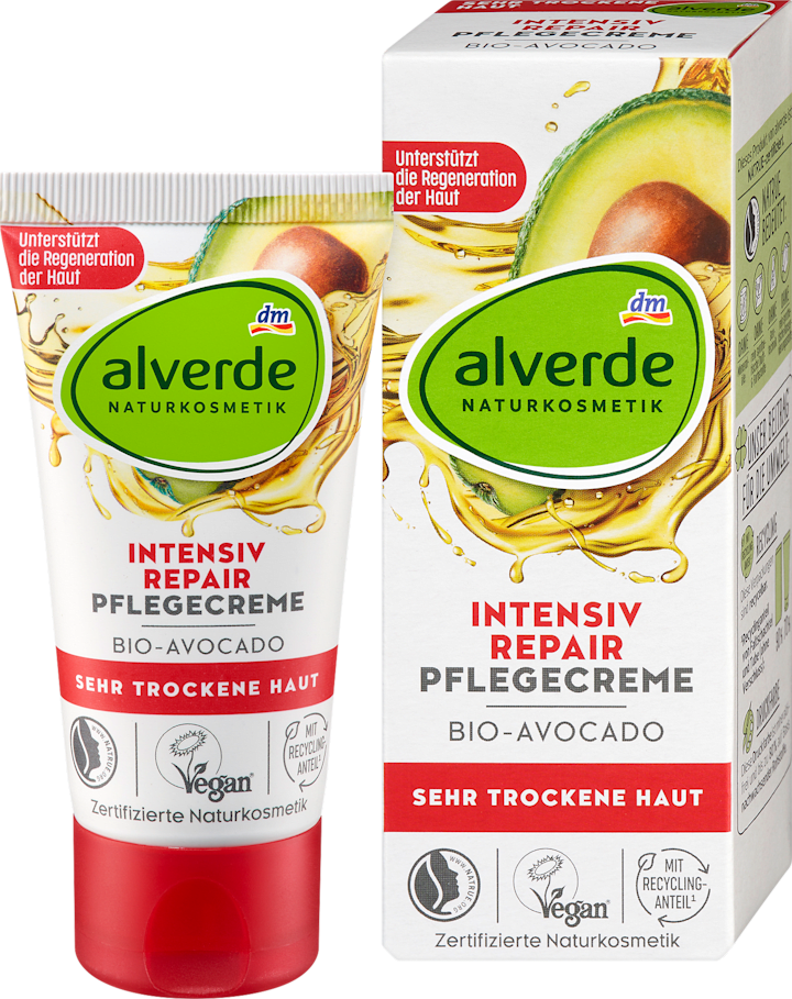

Дневной крем alverde NATURKOSMETIK Gesichtscreme Intensiv Repair, 50 ml