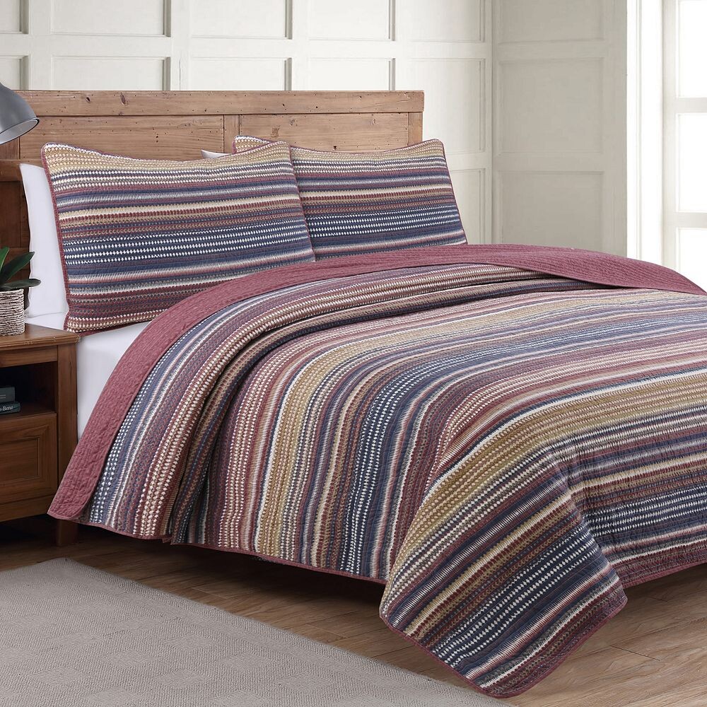 

Набор одеял Estate Collection Taj, цвет Berry Stripe