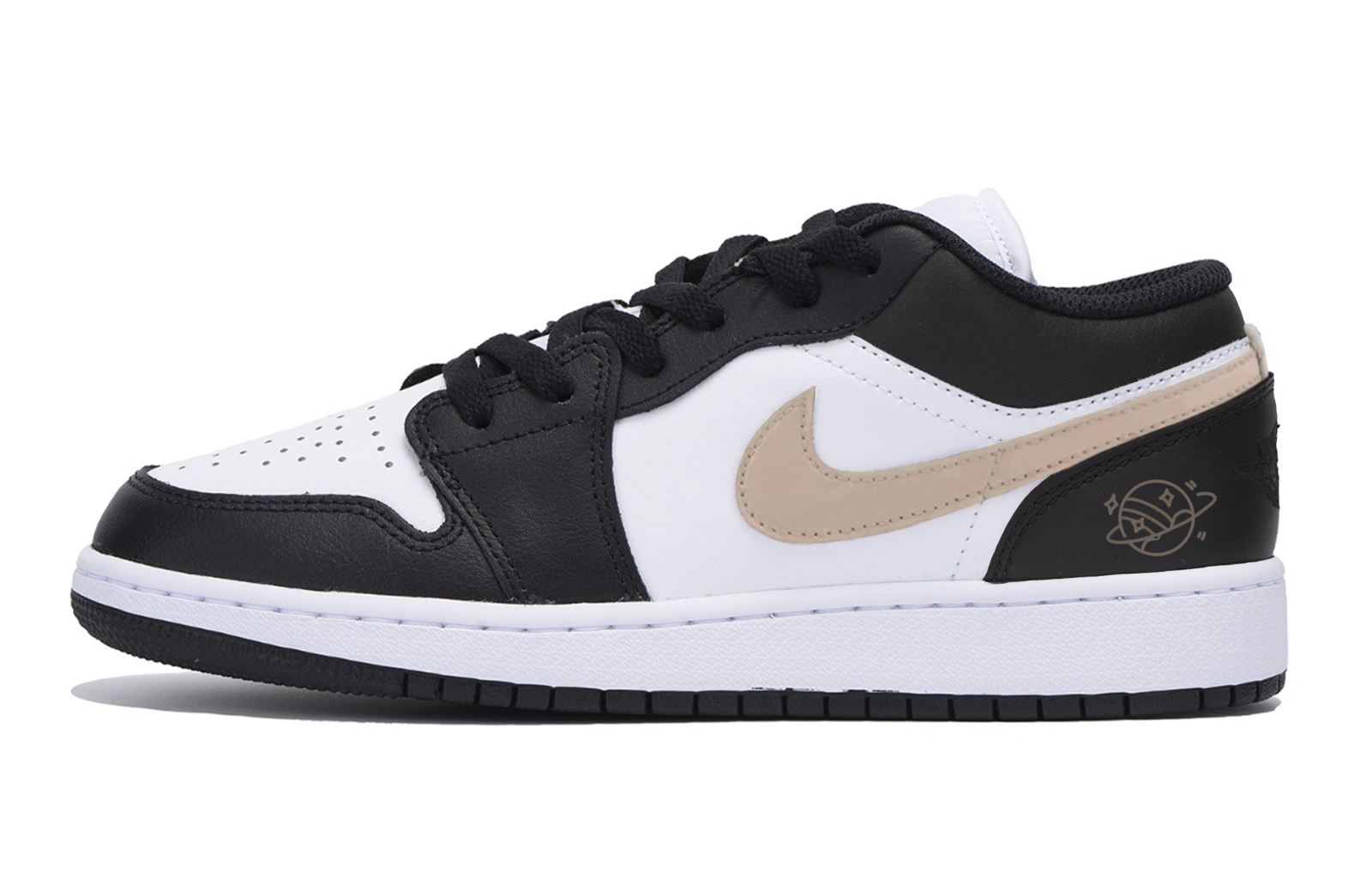 

Jordan Износостойкие, нескользящие, винтажные баскетбольные кроссовки Air 1 с низким верхом, мужские, черные, белые, коричневые