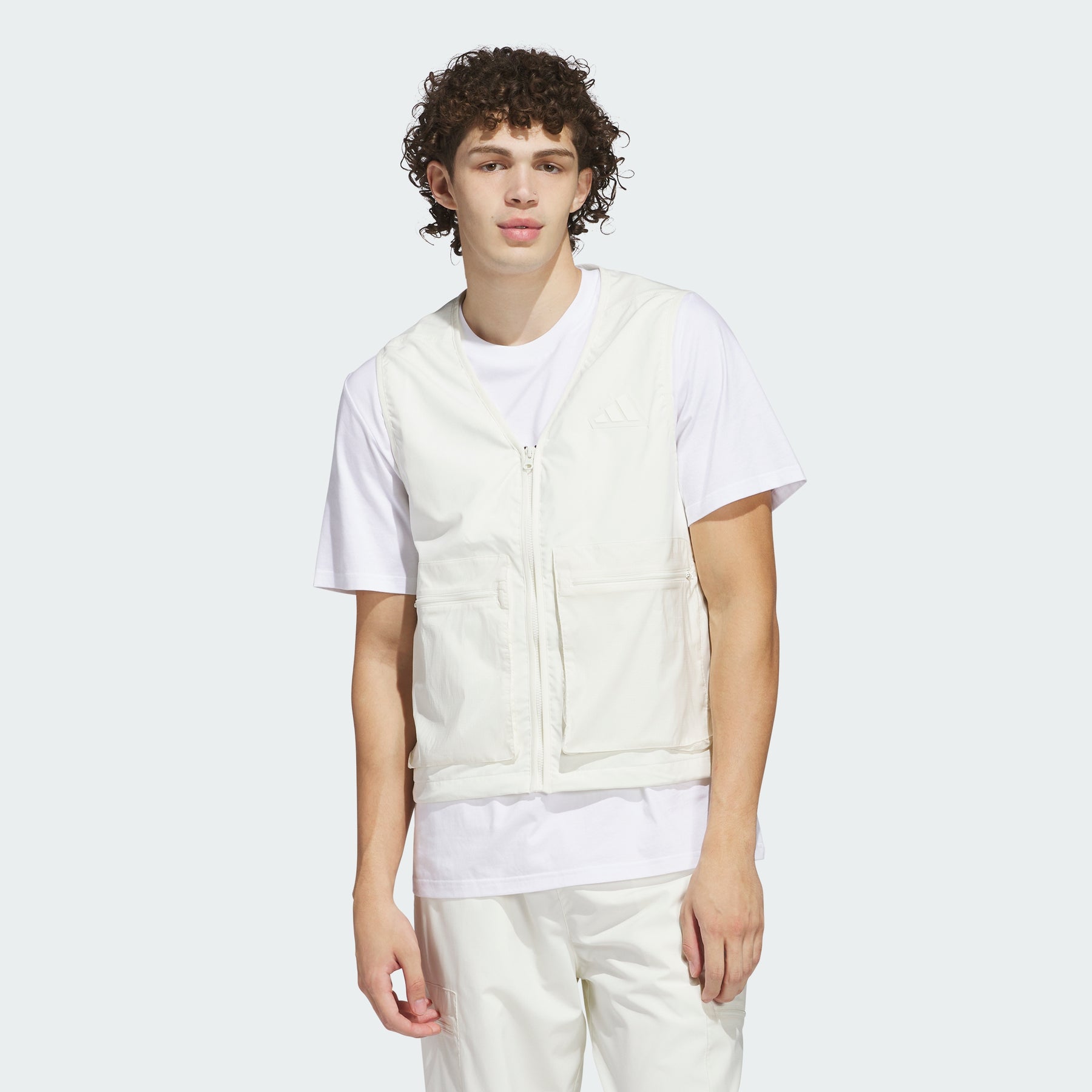 

Тканый жилет Adidas, off white