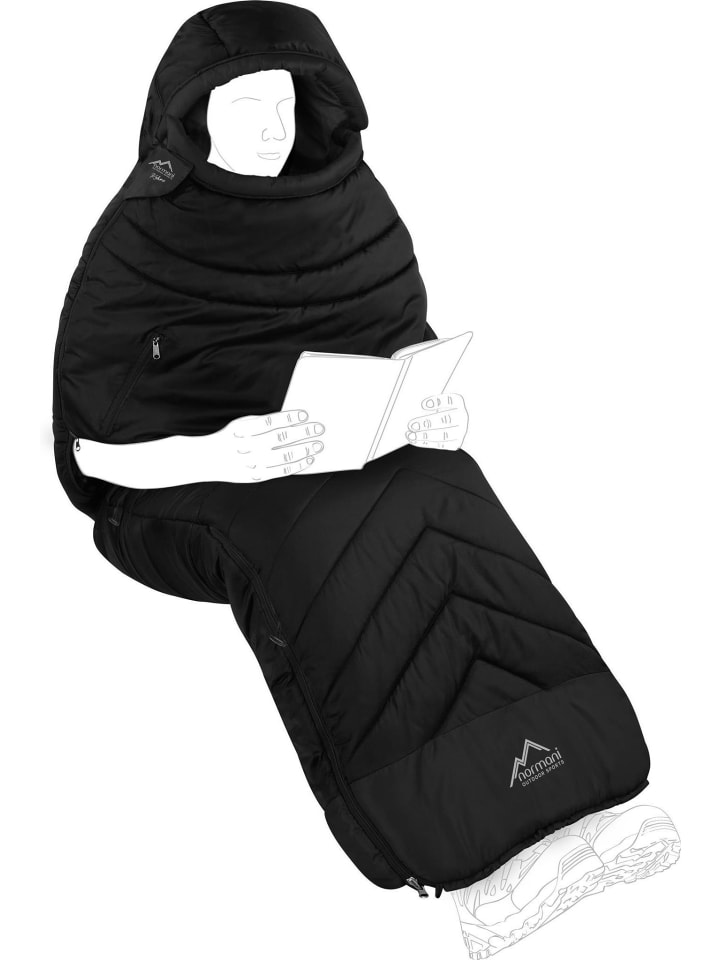 

Normani Outdoor Sports Спальный мешок Kehno в черно-черном цвете
