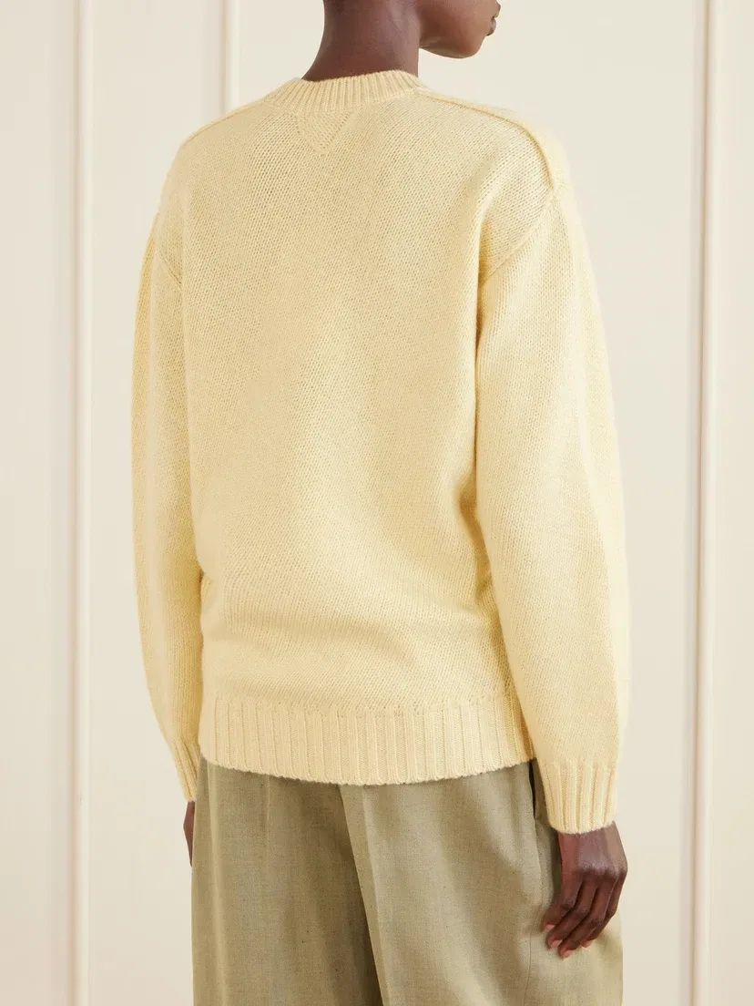 Кашемировый свитер BOTTEGA VENETA, желтый — фото 4