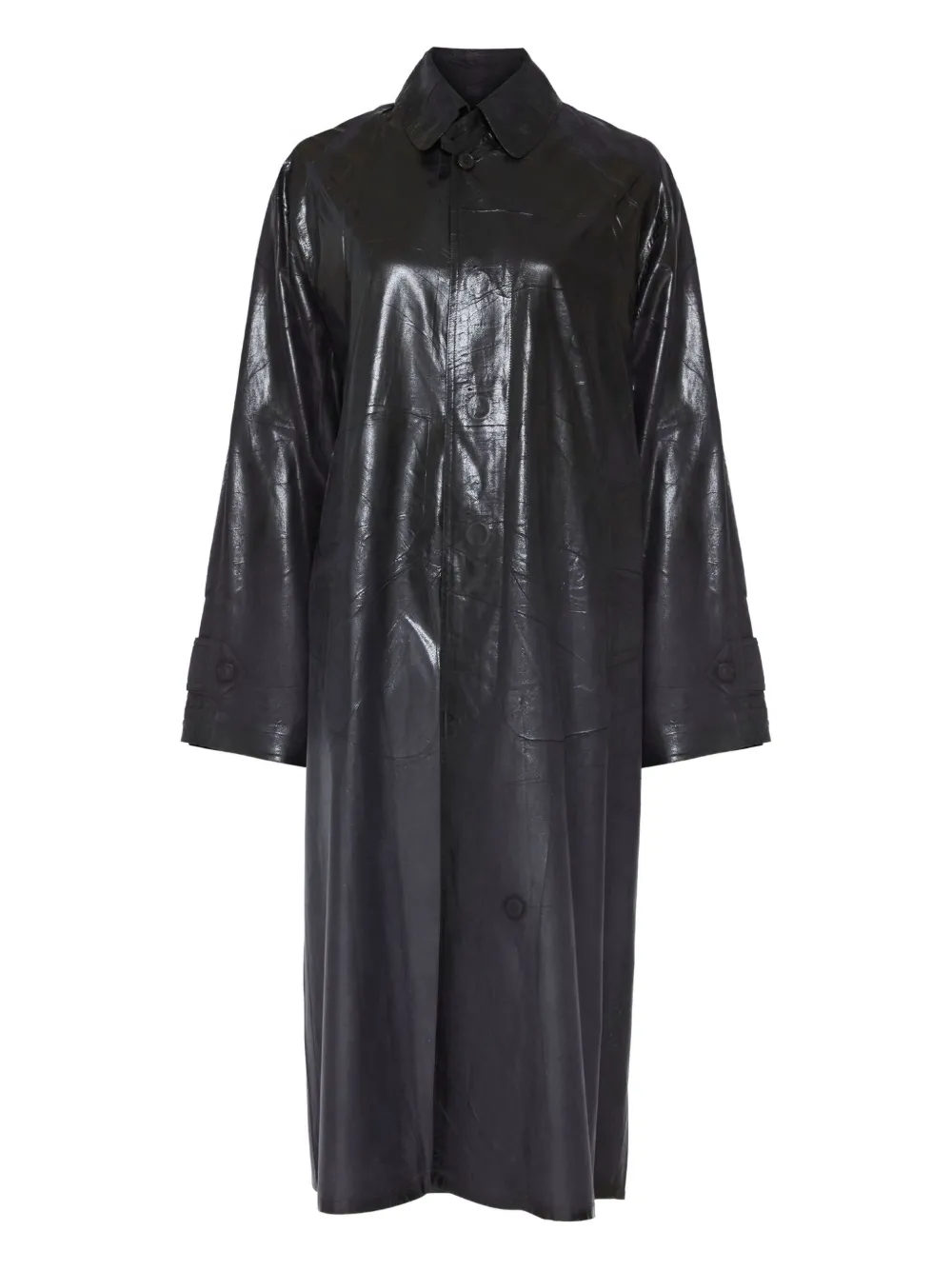 

Плащ с жатым эффектом MAISON MARGIELA, черный