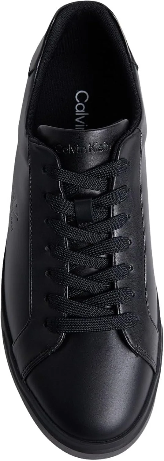 Мужские низкие кеды Calvin Klein Prof Cupsole LTH Hm0hm02123 Calvin Klein Jeans, черный — фото 4