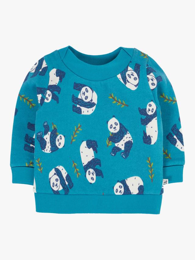 

Детский хлопковый джемпер с принтом Frugi, Panda Pals