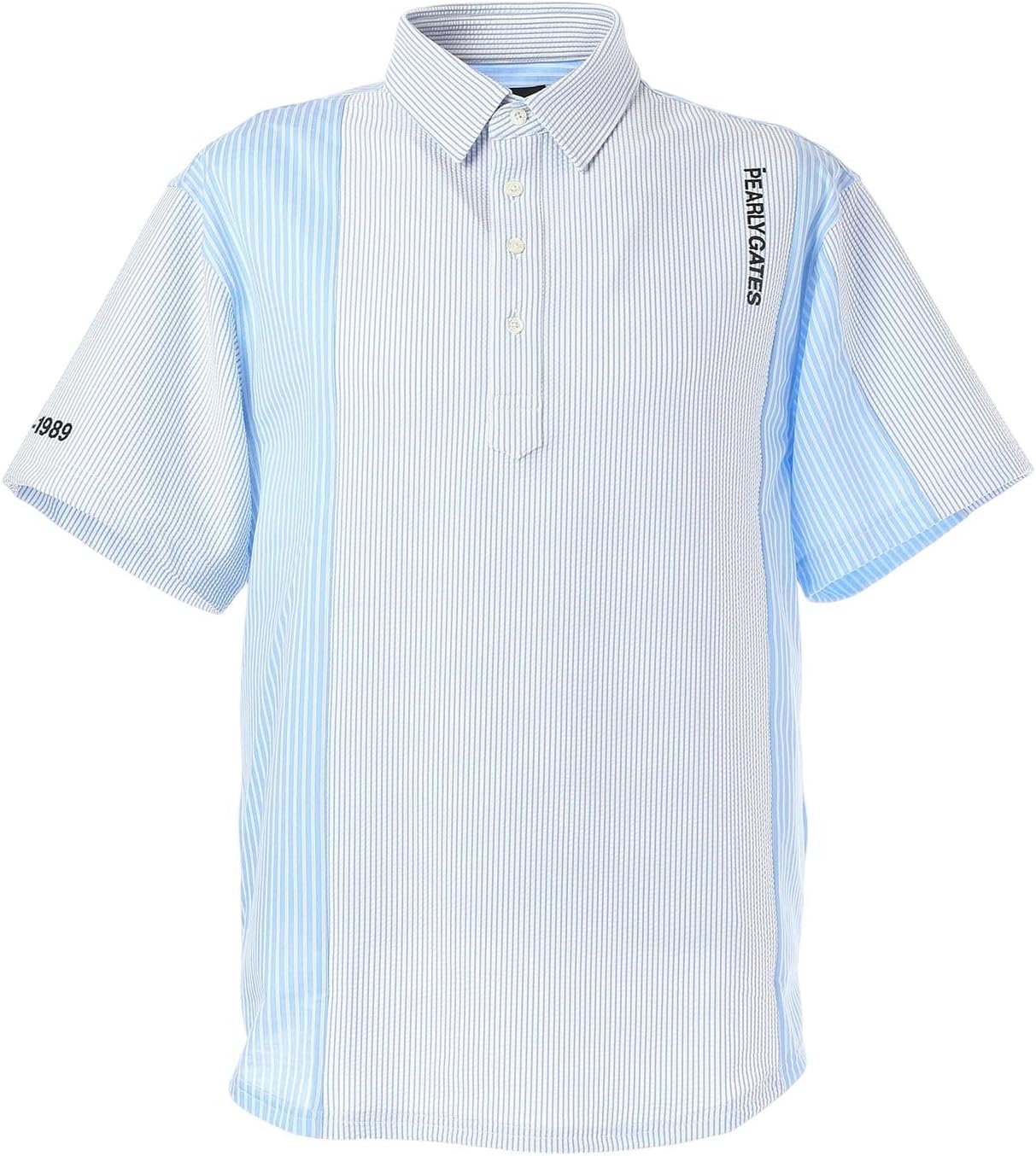 

Парли Гейтс 053-5160309 Мужская рубашка-поло с коротким рукавом (футбольная полоска) / для гольфа Pearly Gates