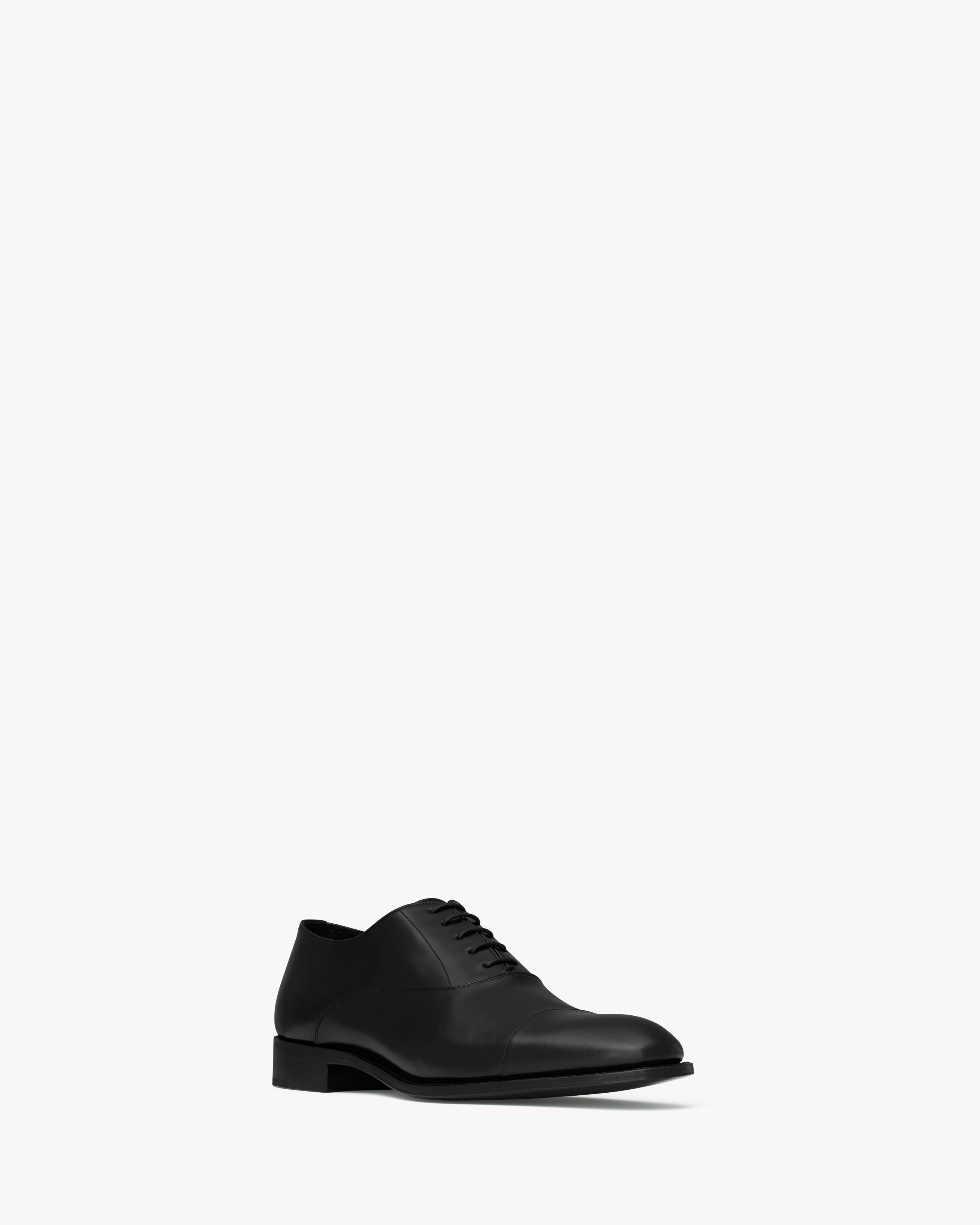 Оксфорды ADRIEN в коробке из кожи Saint Laurent, черный — фото 3