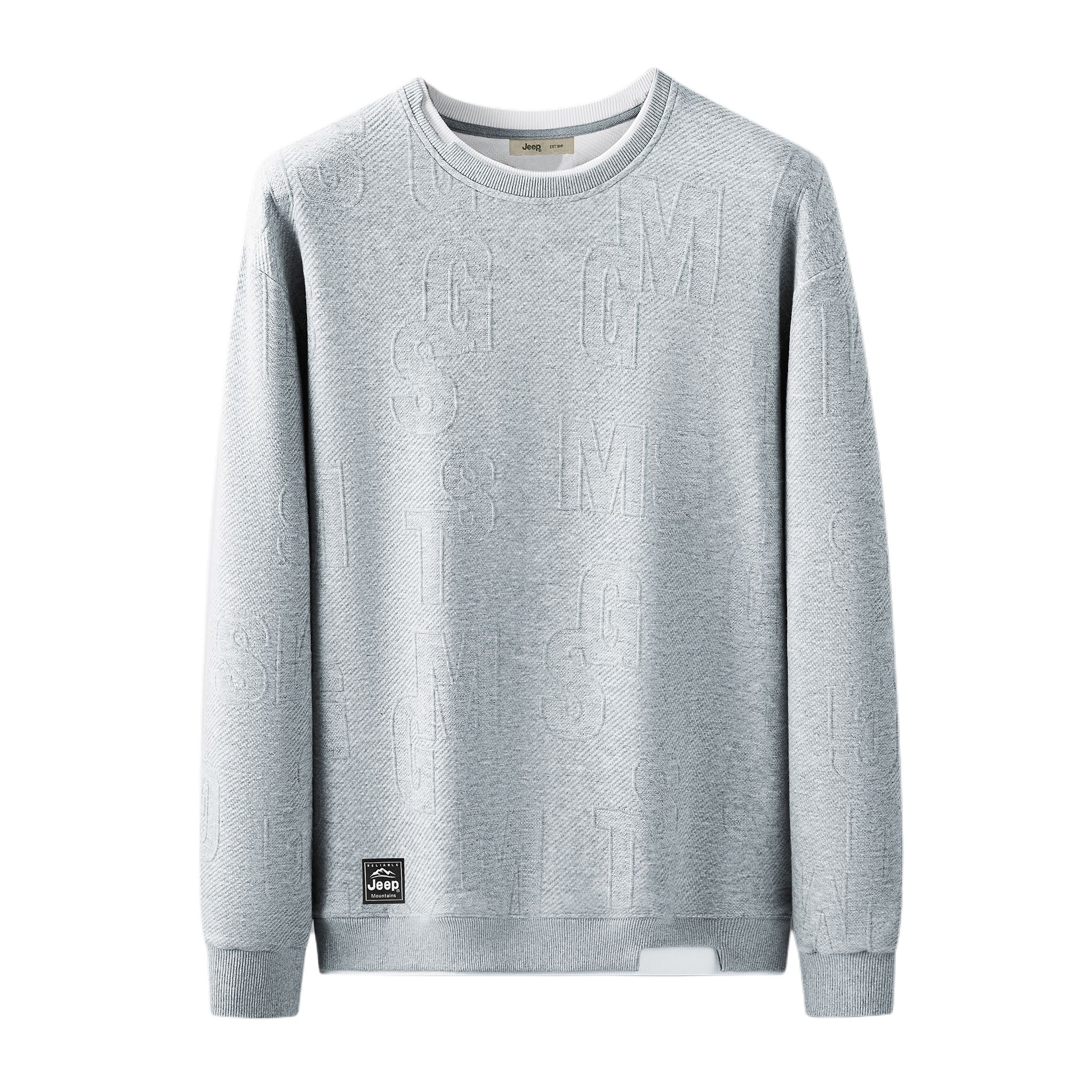 

Свитшот Leisure Collection Unisex Jeep, heather серый fleece-lined