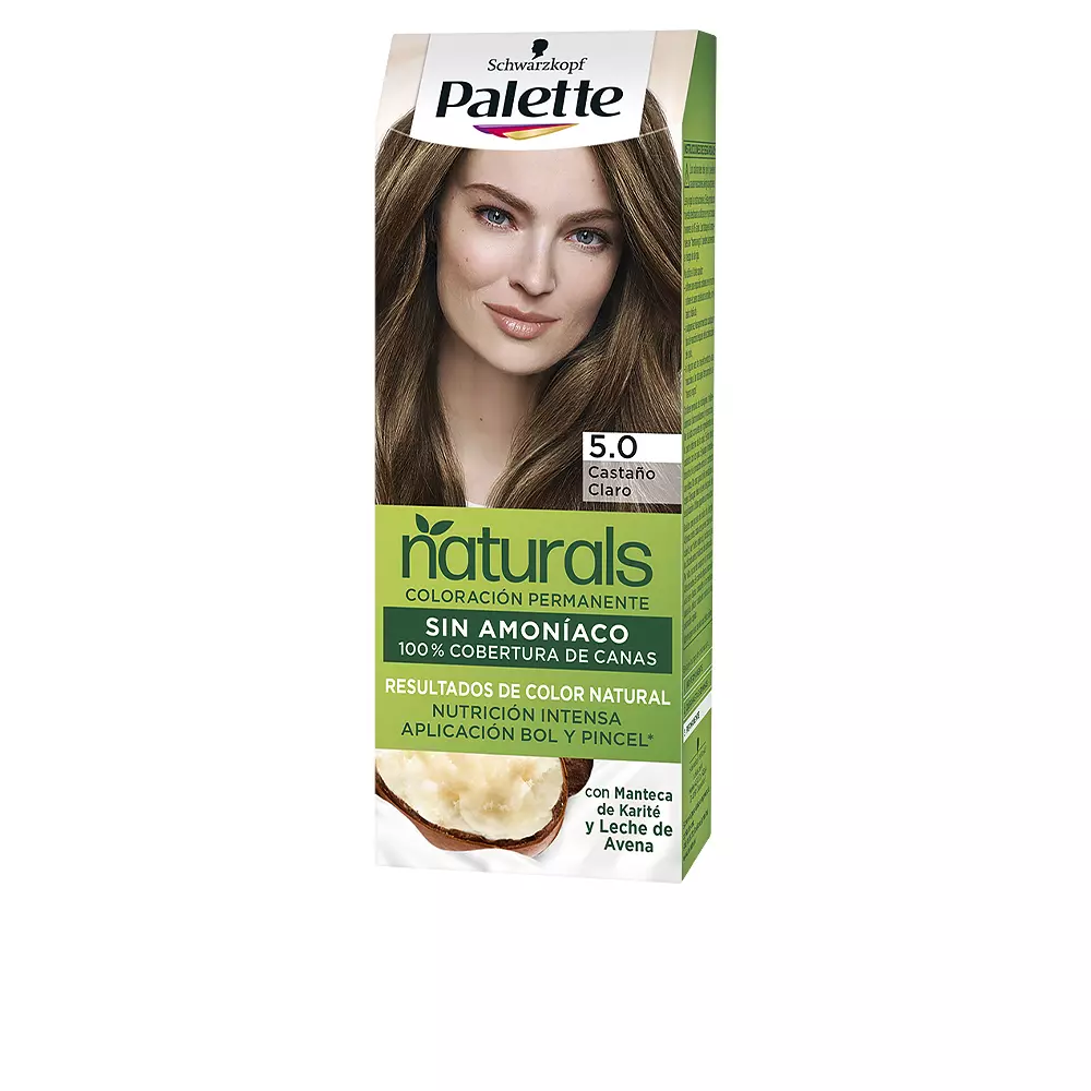 

Краска для волос Palette naturals color creme Palette, цвет 5.0-castaño claro, 1 шт.