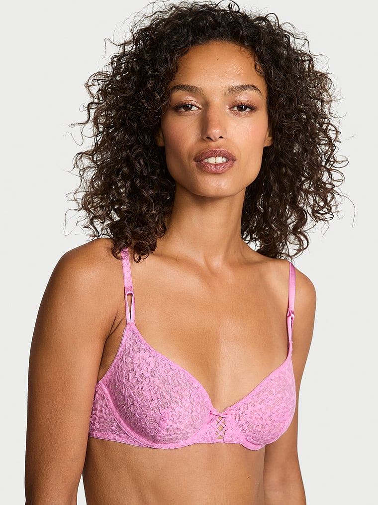 

Сексуальная футболка Lacie со шнуровкой и без подкладки. Victoria'S Secret, розовый