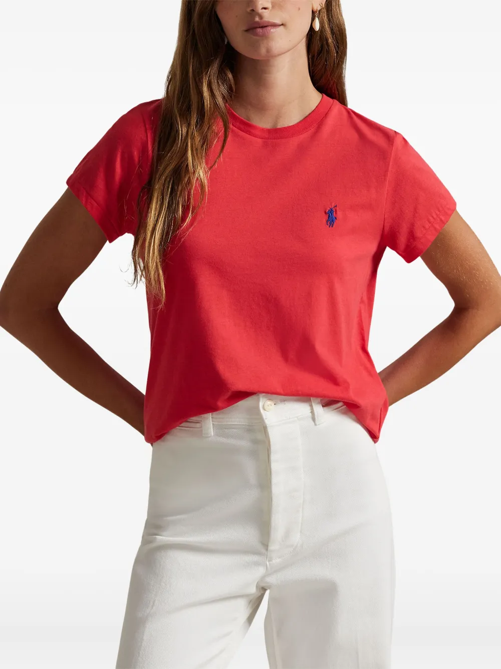 

Футболка с вышивкой POLO RALPH LAUREN, красный