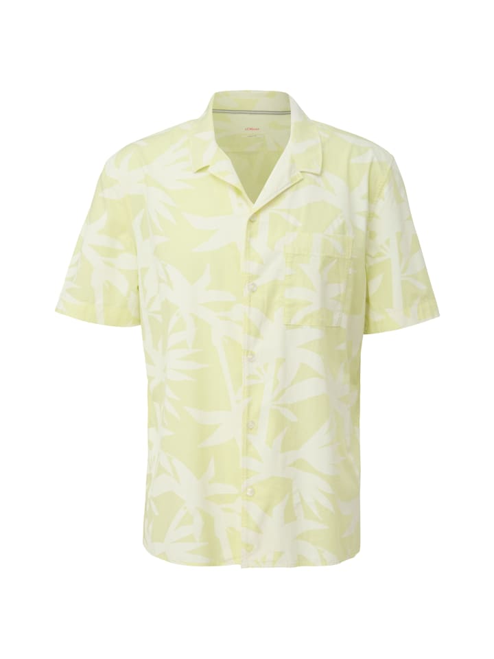 

s.Oliver Рубашка 70A2_салатового цвета