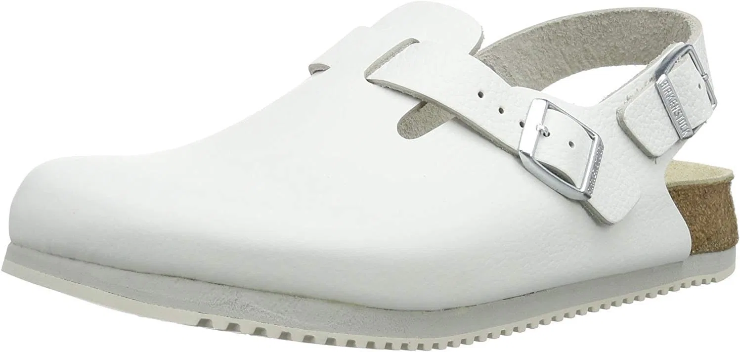Кожаные сабо Birkenstock Tokio унисекс для взрослых, Wei� — фото 4