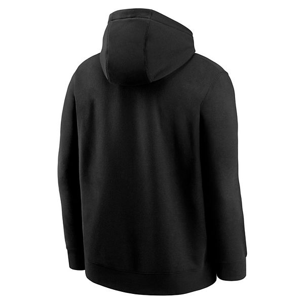 Мужская черная толстовка built on bravery club fleece hoodie west virginia mountaineers Nike — фото 4