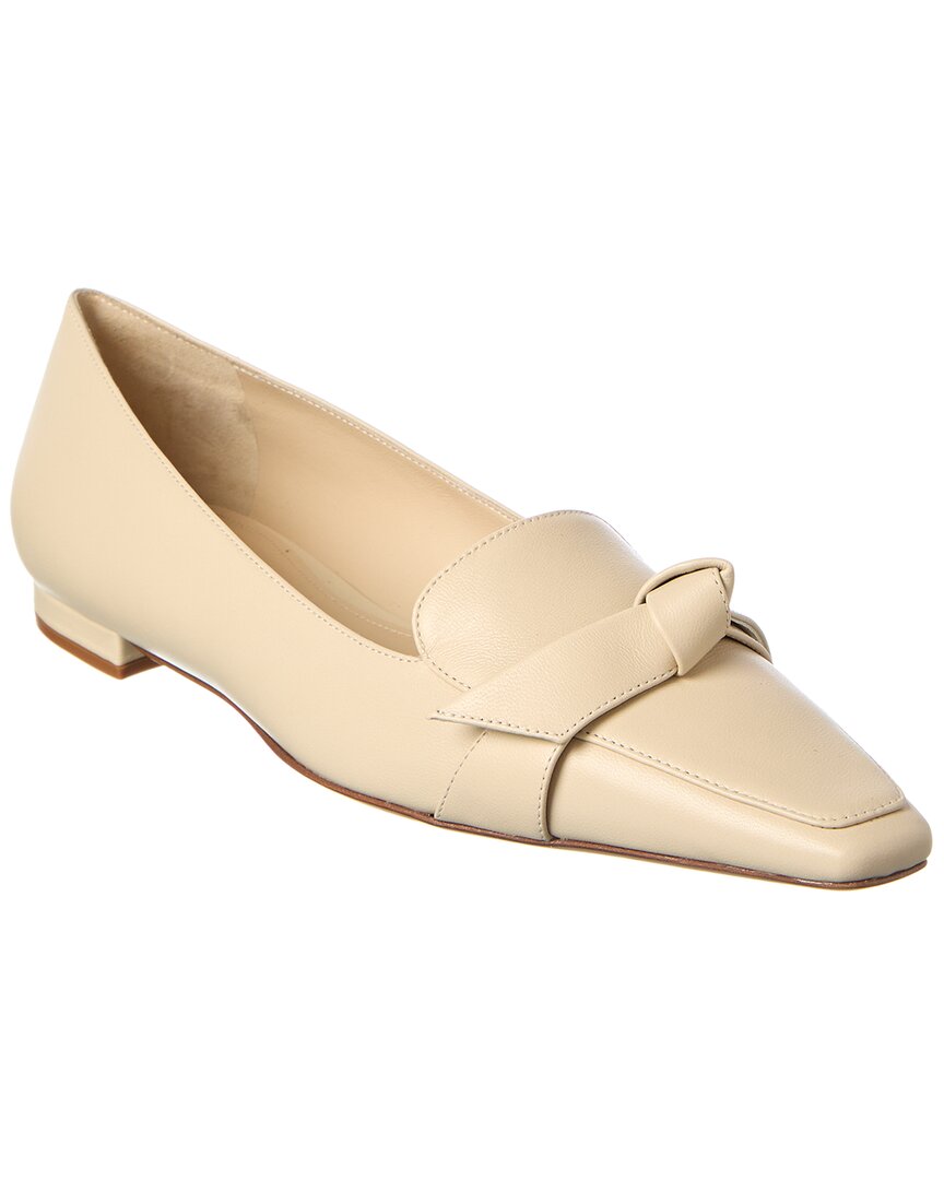 Александр Бирман Кларита Квадратные кожаные лоферы Alexandre Birman, белый